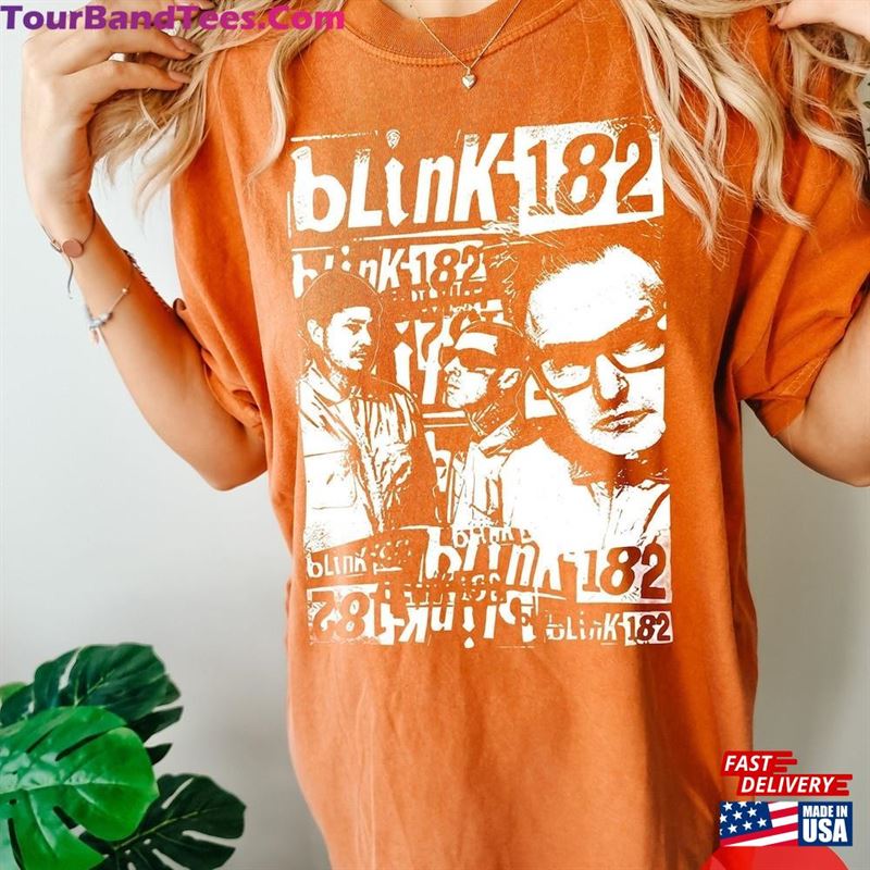 World Tour Shirt Vintage Blink Tee Band Classic Unisex 29Uf191837 – Utopia Fashion