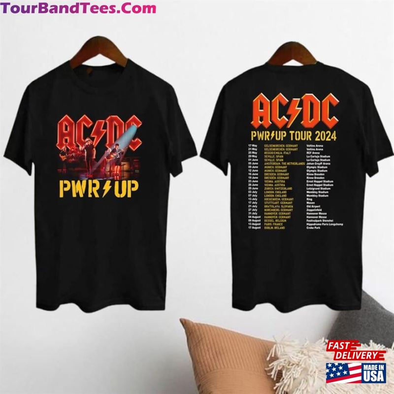 Acdc Pwr Up World Tour Shirt Rock Band Graphic Fan Gift Sweatshirt T-Shirt 29Uf191437 – Utopia Fashion