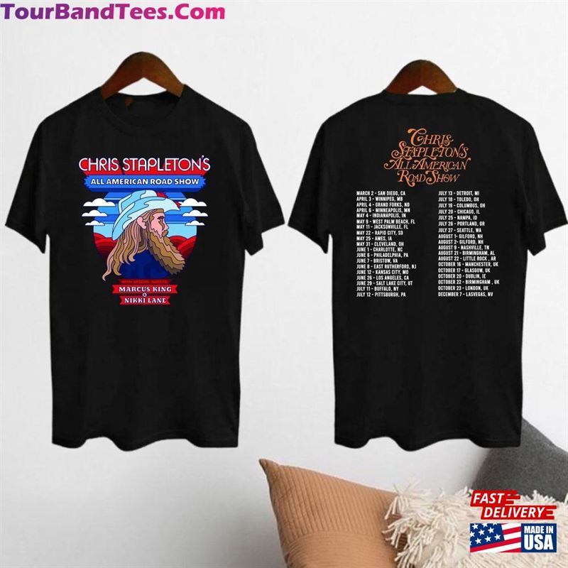 All American Road Show Tour T-Shirt Chris Stapleton Fan Gift Shirt 90S Vintage Unisex 29Uf192881 – Utopia Fashion