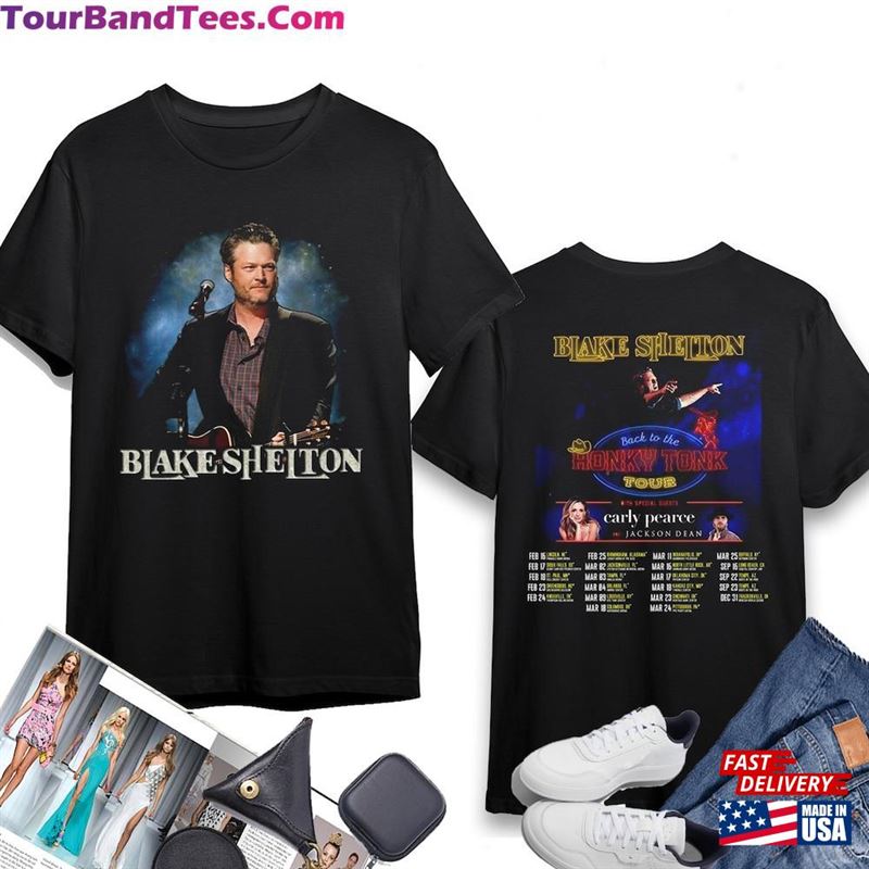 Blake Shelton Back To The Honky Tonk Tour Shirt Fan Concert Unisex Classic 29Uf194112 – Utopia Fashion