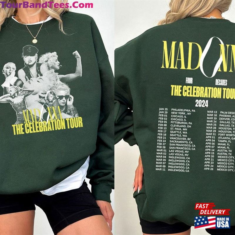 The Celebration Tour 2Side Madona Music Tshirt Sweatshirt T-Shirt 29Uf192161 – Utopia Fashion