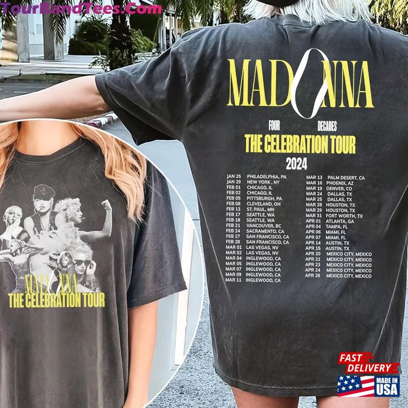 The Celebration Tour 2Side Madona Music Tshirt Sweatshirt T-Shirt 29Uf192161 – Utopia Fashion