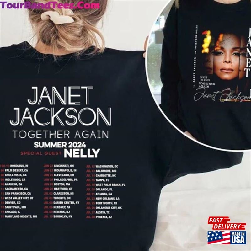 Tour Janet Jackson Together Again T-Shirt Unisex Classic 29Uf193702 – Utopia Fashion