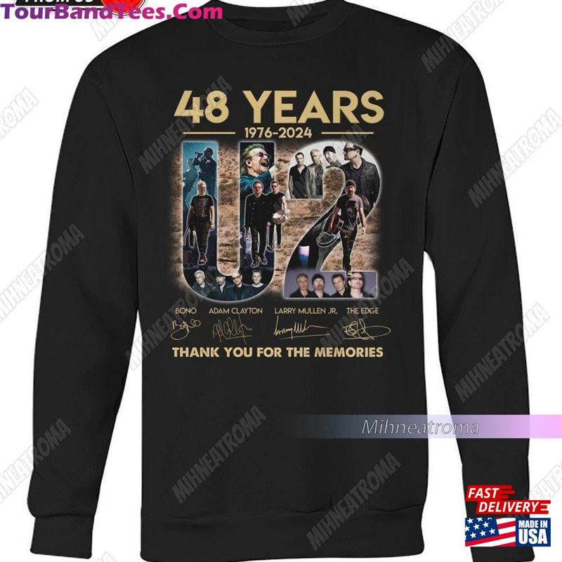 Years U2 Signature Thank You For The Memories T-Shirt Sweatshirt Classic 29Uf211986 – Utopia Fashion