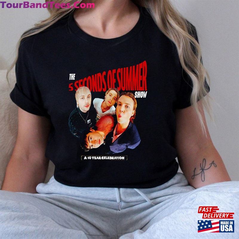 Seconds Of Summer World Tour Shirt 5Sos Fan T-Shirt Classic 29Uf206700 – Utopia Fashion