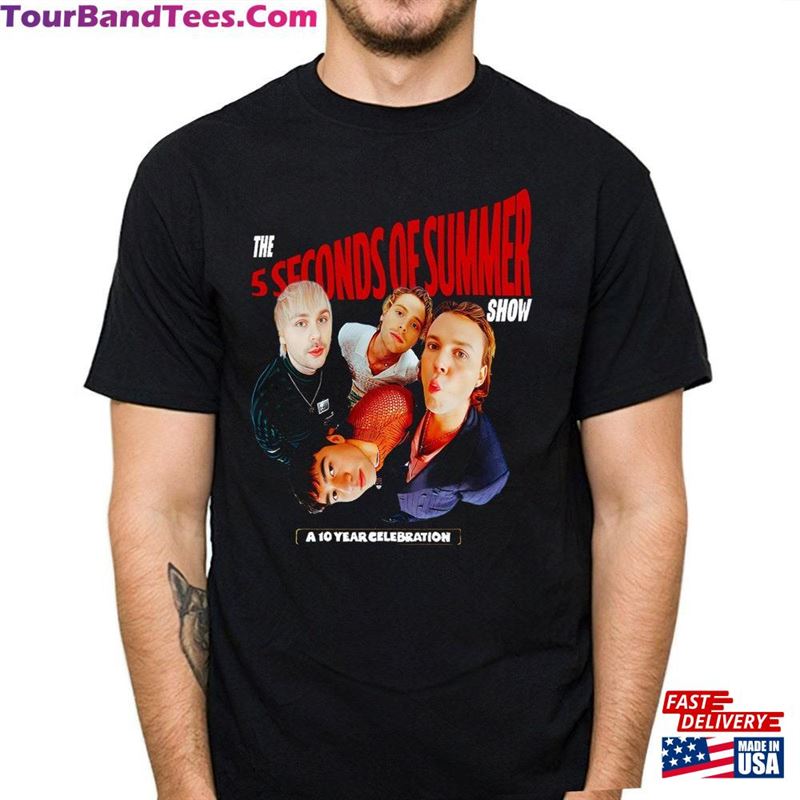 Seconds Of Summer World Tour Shirt 5Sos Fan T-Shirt Classic 29Uf206700 – Utopia Fashion