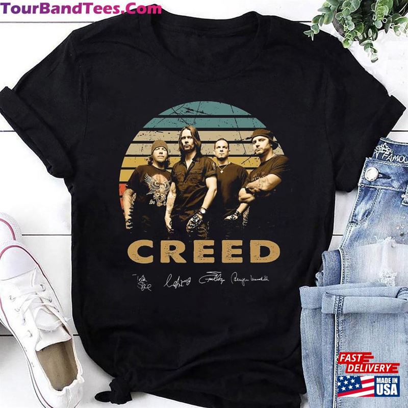 90S Vintage Creed Band T-Shirt Signature Shirt Tour Classic Sweatshirt 29Uf192504 – Utopia Fashion