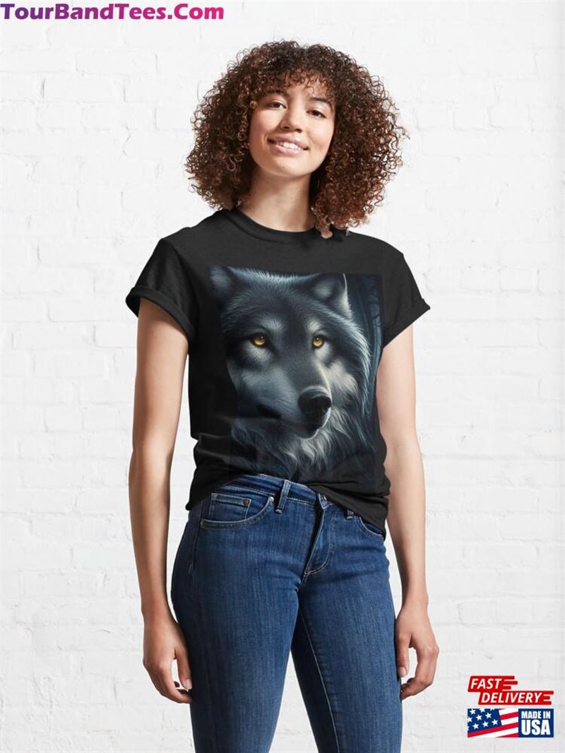 A Beautiful Night Wolf Classic T-Shirt Hoodie 29Uf206770 – Utopia Fashion