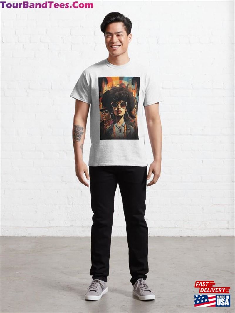 A Funky Retro Inspired Characters Classic T-Shirt Unisex 29Uf192830 – Utopia Fashion