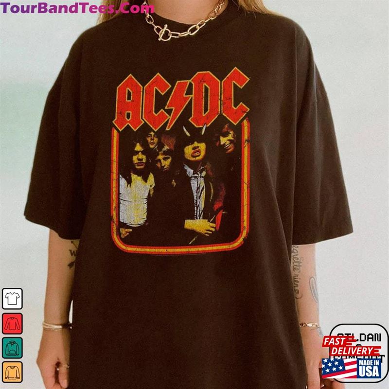 Acdc Band Tour Shirt T-Shirt Classic 29Uf192486 – Utopia Fashion