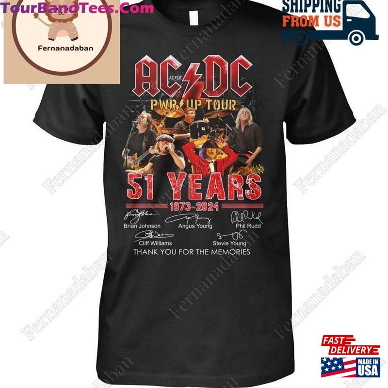 Acdc Tour Years Of Thank You For The Memories T-Shirt Shirt Hoodie 29Uf192034 – Utopia Fashion