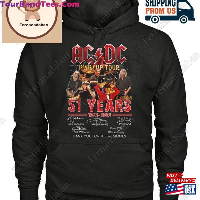 Acdc Tour Years Of Thank You For The Memories T-Shirt Shirt Hoodie 29Uf192034 – Utopia Fashion