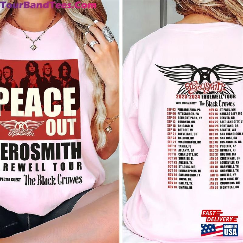 Aerosmith Peace Out Farewell Tour The Black Crowes Shirt Heavy Metal Sweatshirt Classic 29Uf191652 – Utopia Fashion