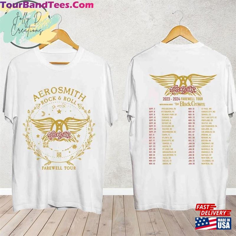 Aerosmith Peace Out Farewell Tour With The Black Crowes Shirt Band Fan T-Shirt Classic 29Uf211702 – Utopia Fashion