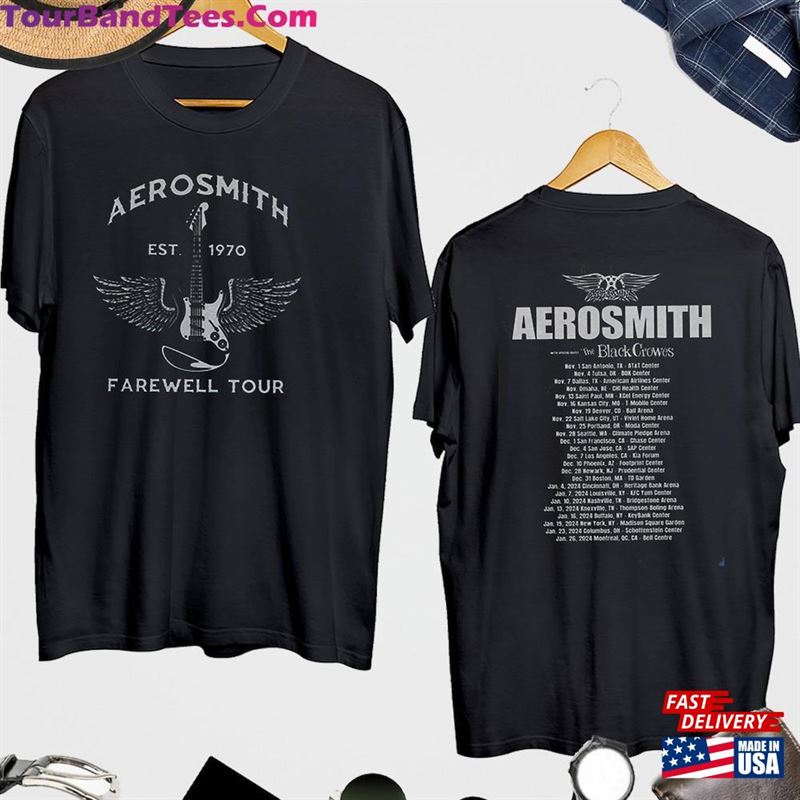 Aerosmith Peace Out Farewell Tour With The Black Crowes Shirt Unisex Classic 29Uf192961 – Utopia Fashion