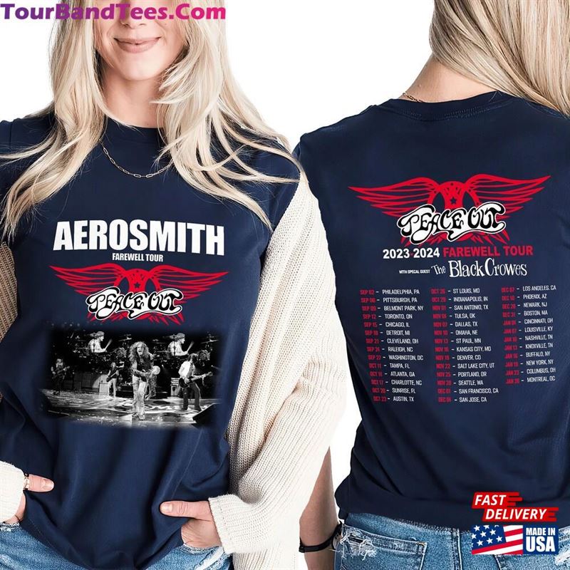 Aerosmith Peace Out Farewell Tour With The Black Crowes Shirt Vintage Band Hoodie Sweatshirt 29Uf191671 – Utopia Fashion