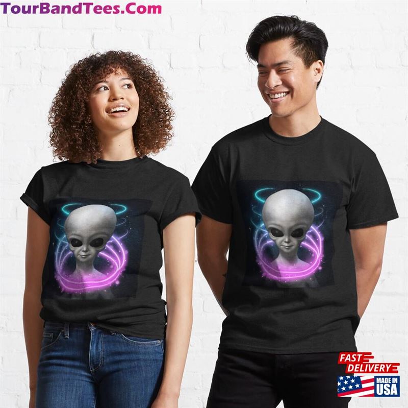 Alien Illustration Ufo Classic T-Shirt Sweatshirt Unisex 29Uf201851 – Utopia Fashion