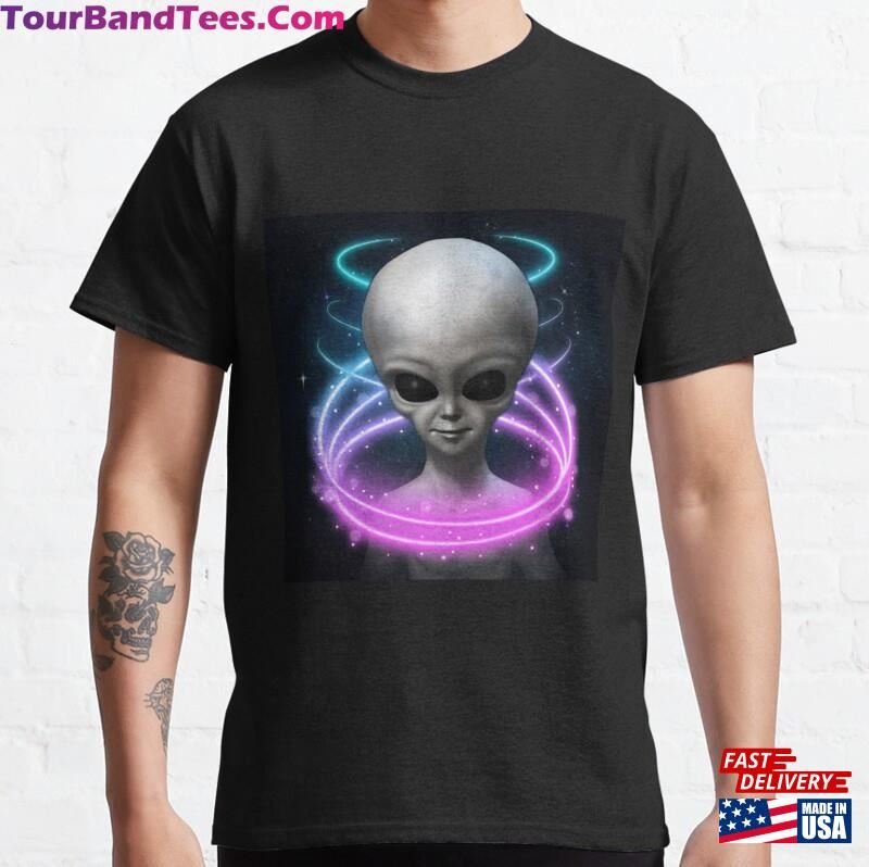 Alien Illustration Ufo Classic T-Shirt Sweatshirt Unisex 29Uf201851 – Utopia Fashion