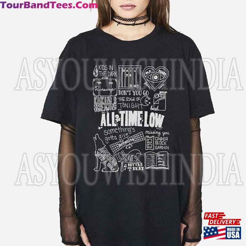 All Time Low Song Doodler T-Shirt Rock Band Shirt Sweatshirt 29Uf194846 – Utopia Fashion