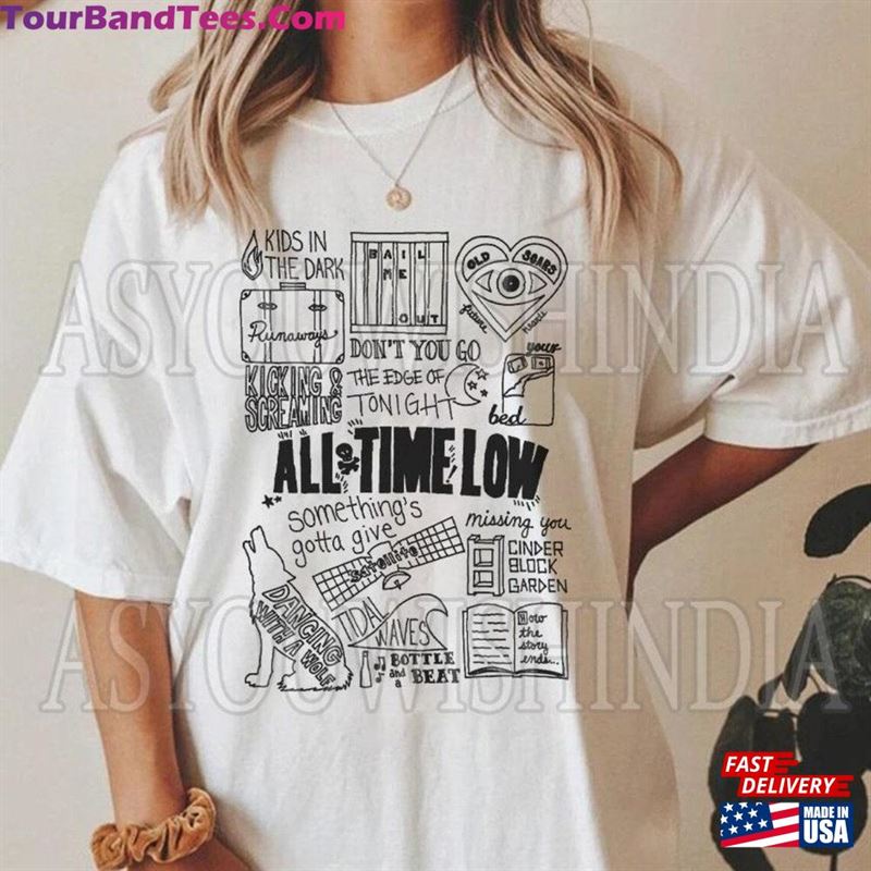 All Time Low Song Doodler T-Shirt Rock Band Shirt Sweatshirt 29Uf194846 – Utopia Fashion