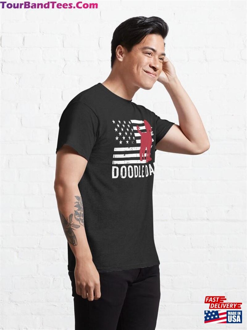 American Flag Doodle Dad Classic T-Shirt Hoodie Sweatshirt 29Uf193283 – Utopia Fashion