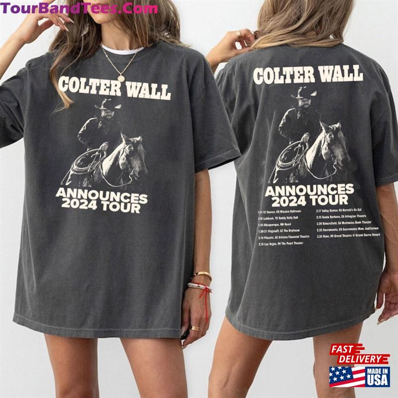 Announces Colter Tracklist Shirt Graphic Tour T-Shirt Unisex 29Uf206689 – Utopia Fashion