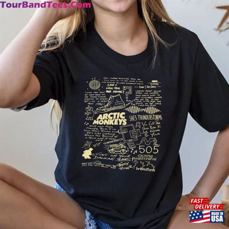 Arctic Monkeys Concert Shirt Vintage Band Am North American Tour Hoodie Sweatshirt 29Uf192218 – Utopia Fashion