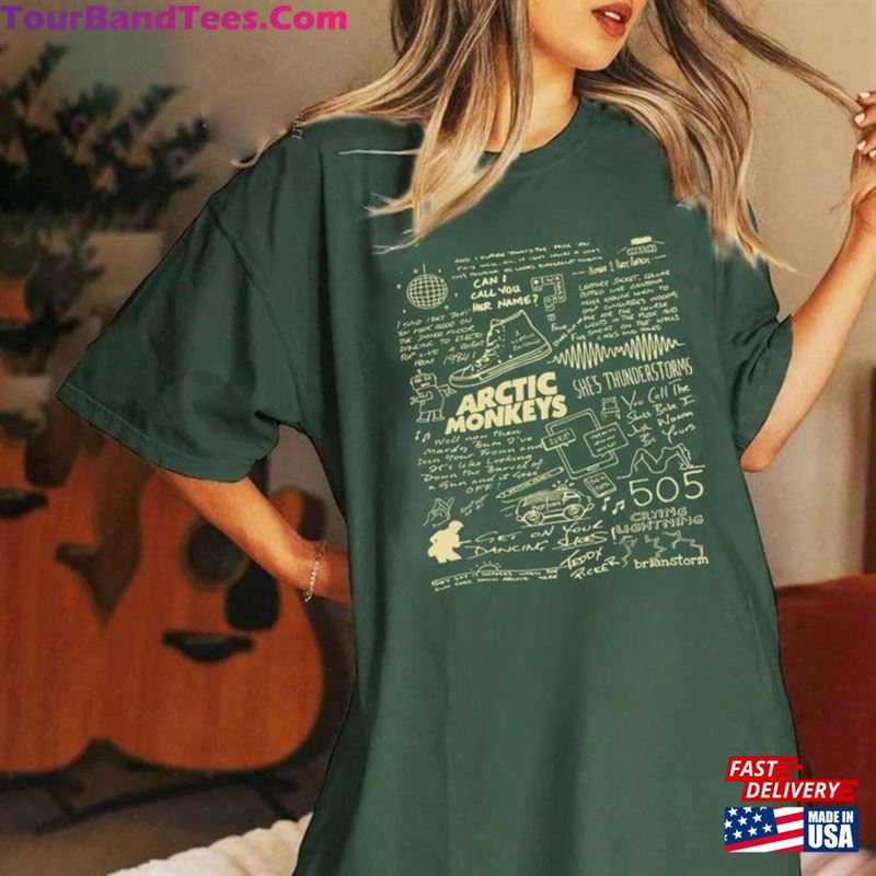 Arctic Monkeys Concert Shirt Vintage Band Am North American Tour Sweatshirt T-Shirt 29Uf193458 – Utopia Fashion