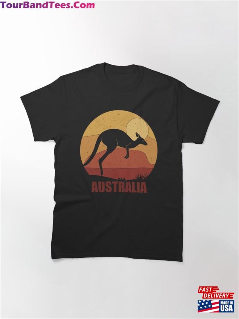 Australia Retro Kangaroo Classic T-Shirt Hoodie 29Uf192079 – Utopia Fashion