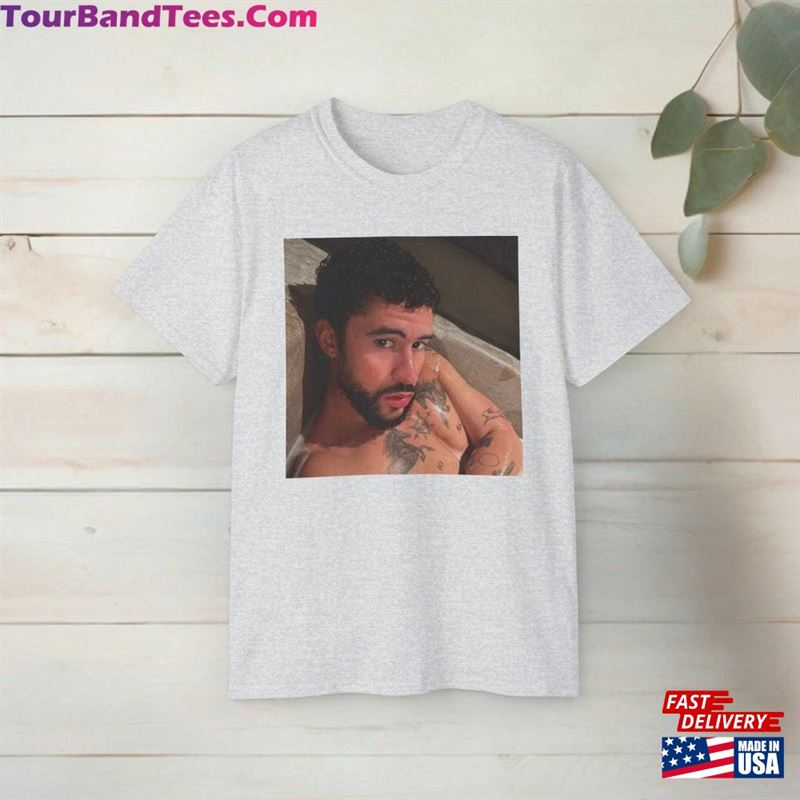 Bad Bunny Bath Selfie Shirt Tour Tshirt Most Wanted Sweatshirt T-Shirt 29Uf191448 – Utopia Fashion