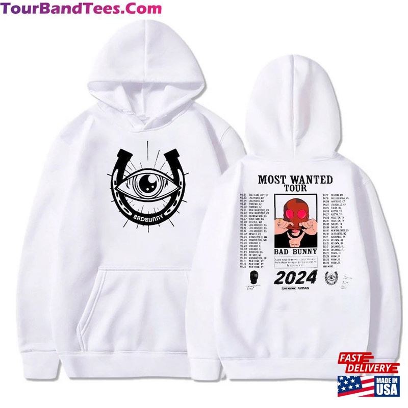 Bad Bunny Most Wanted Tour Real Fan Merch T-Shirt Sweatshirt Unisex 29Uf193056 – Utopia Fashion