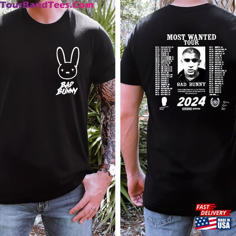 Bad Bunny Most Wanted Tour Shirt Concert Sweatshirt Hoodie 29Uf192861 – Utopia Fashion