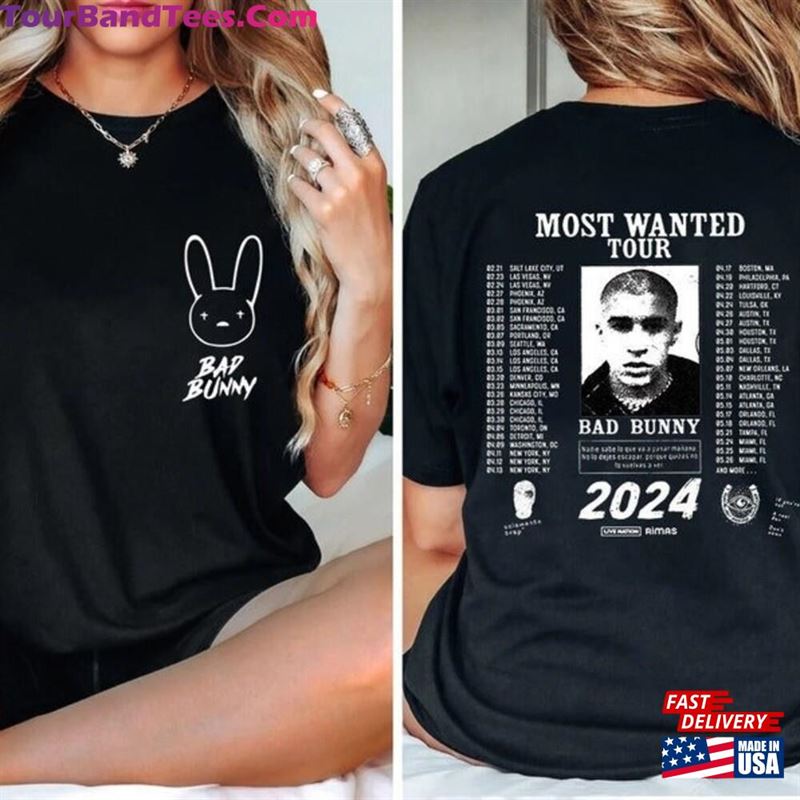 Bad Bunny Most Wanted Tour Shirt Nadie Sabe Lo Que Va Pasar Manana Concert Classic Sweatshirt 29Uf202054 – Utopia Fashion