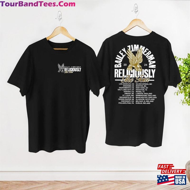 Bailey Zimmerman Fan Shirt Religiously Tour T-Shirt Country Music Unisex Hoodie 29Uf212030 – Utopia Fashion