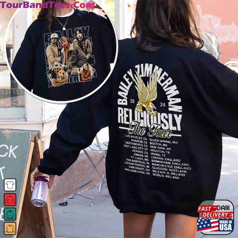 Bailey Zimmerman Religiously World Tour T-Shirt Concert Merch Retro Tee 25124Dnrm Unisex 29Uf211387 – Utopia Fashion