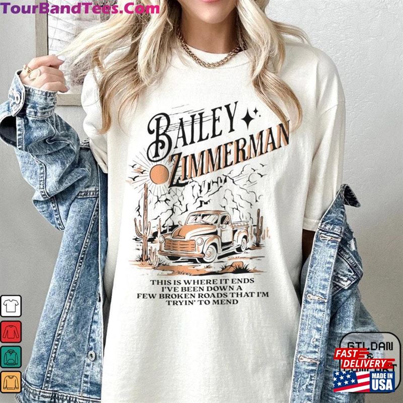 Bailey Zimmerman T-Shirt Merch Country Music Tshirt Nashville Sweatshirt 29Uf193796 – Utopia Fashion