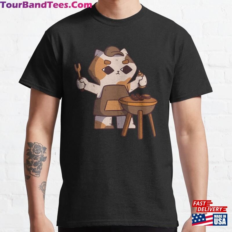 Barbecue Cat Classic T-Shirt Unisex 29Uf206385 – Utopia Fashion