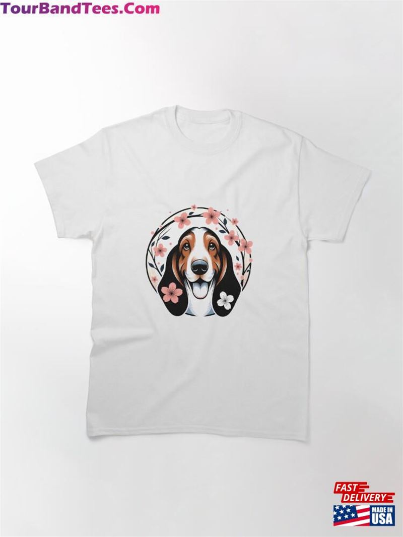 Basset Hound Delights In Spring Cherry Blossoms Radiance Classic T-Shirt Unisex 29Uf201830 – Utopia Fashion