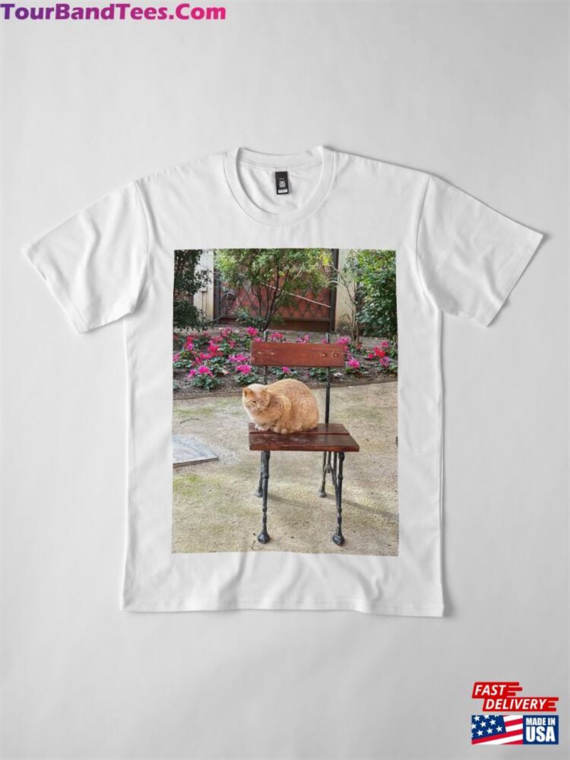 Big Orange Cat Sunbathing On A Patio Chair Premium T-Shirt Classic 29Uf193424 – Utopia Fashion