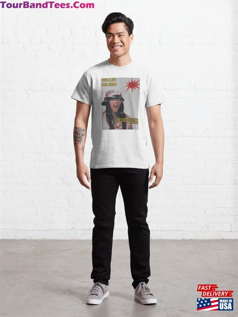 Billie Eilish Comic Design Classic T-Shirt 29Uf194601 – Utopia Fashion