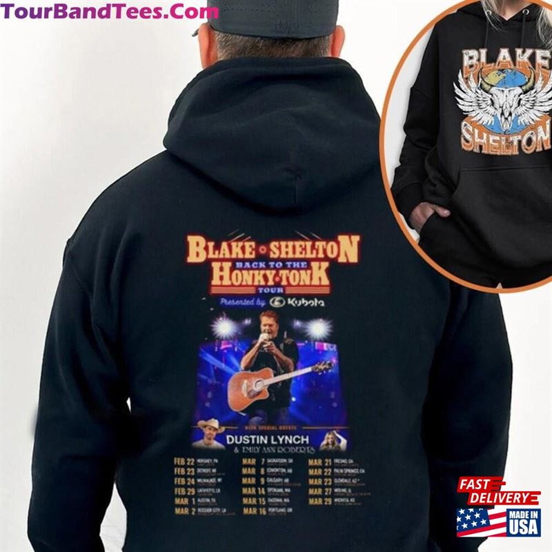 Blake Shelton Back To The Honky Tonk Tour Shirt Fan Concert T-Shirt Unisex 29Uf211932 – Utopia Fashion