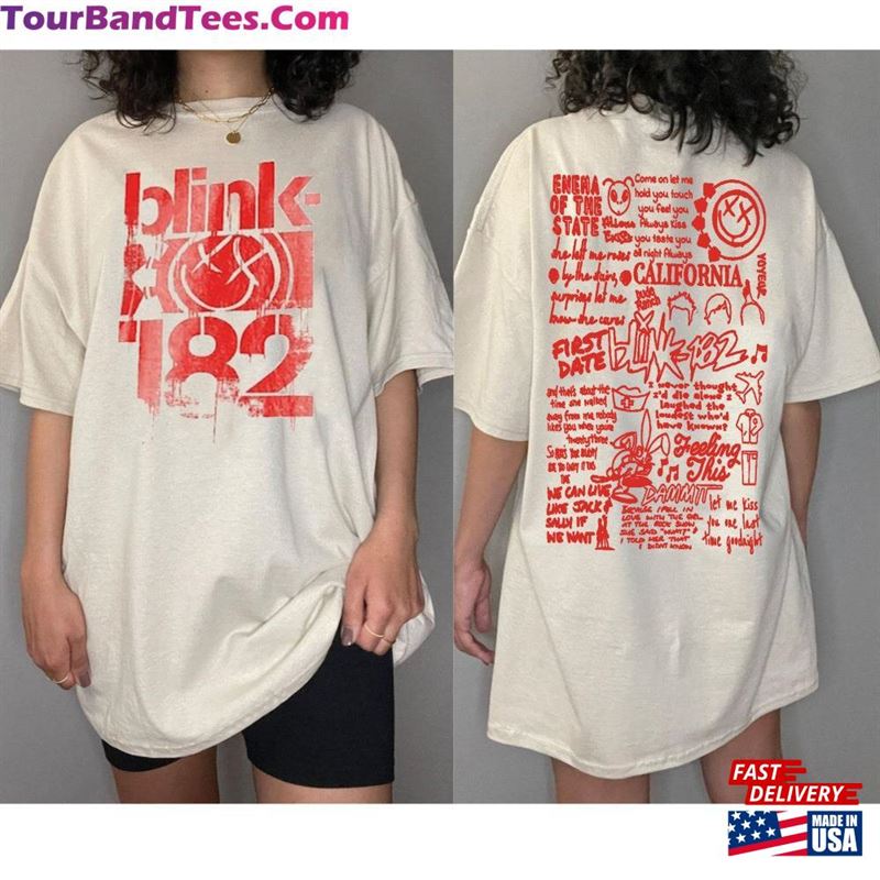 Blink The World Side Shirt Tour T-Shirt Vintage Classic 29Uf211946 – Utopia Fashion