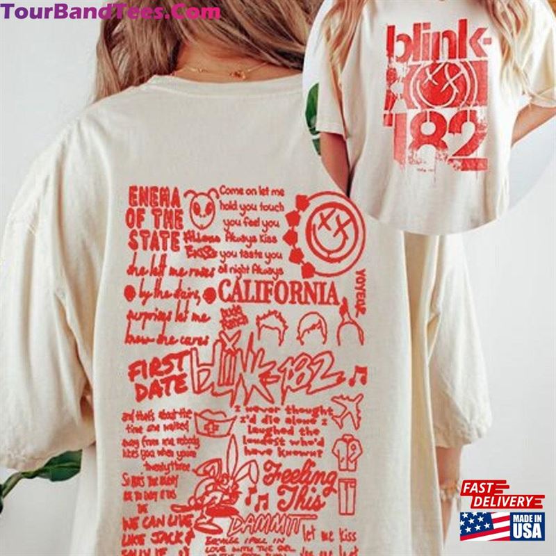 Blink The World Side Shirt Tour T-Shirt Vintage Classic 29Uf211946 – Utopia Fashion