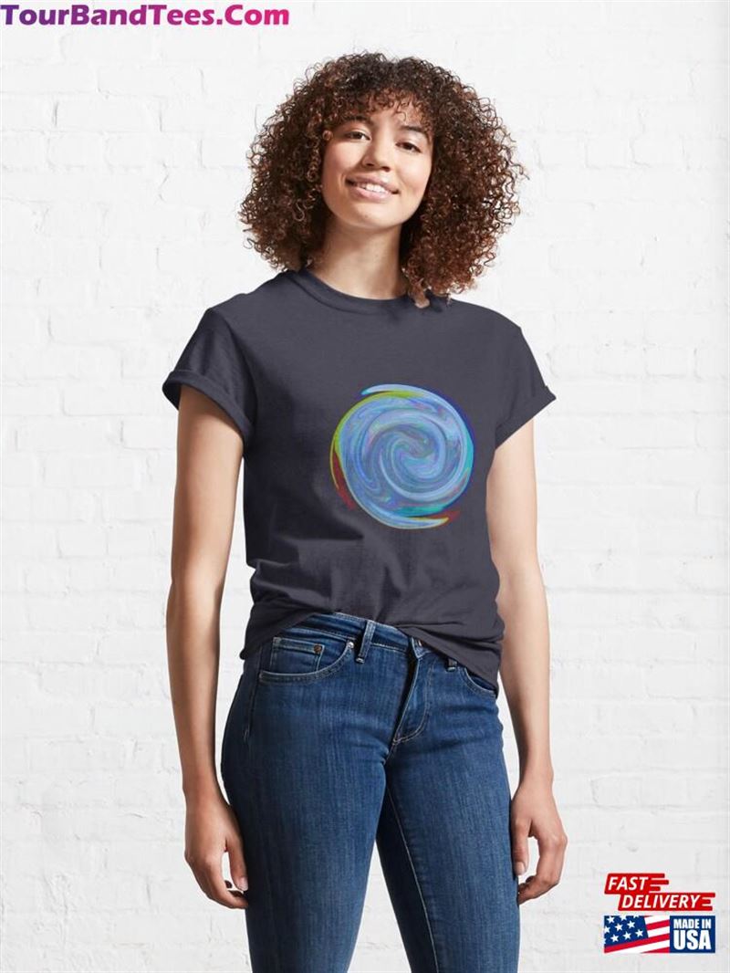 Blue Moon (Psychedelic Variation No 4) Classic T-Shirt 29Uf192688 – Utopia Fashion