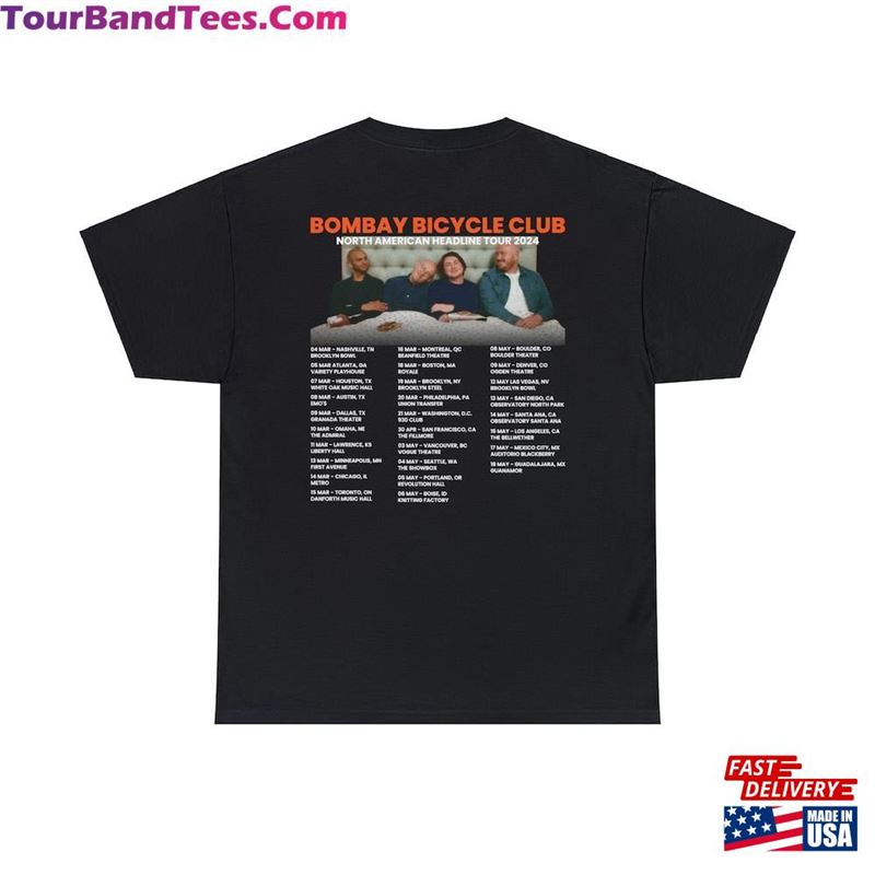 Bombay Bicycle Club North American Headline Tour Shirt Concert Classic Hoodie 29Uf194660 – Utopia Fashion