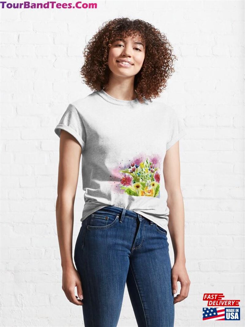 Bouquet Of Flowers Classic T-Shirt Unisex 29Uf193930 – Utopia Fashion