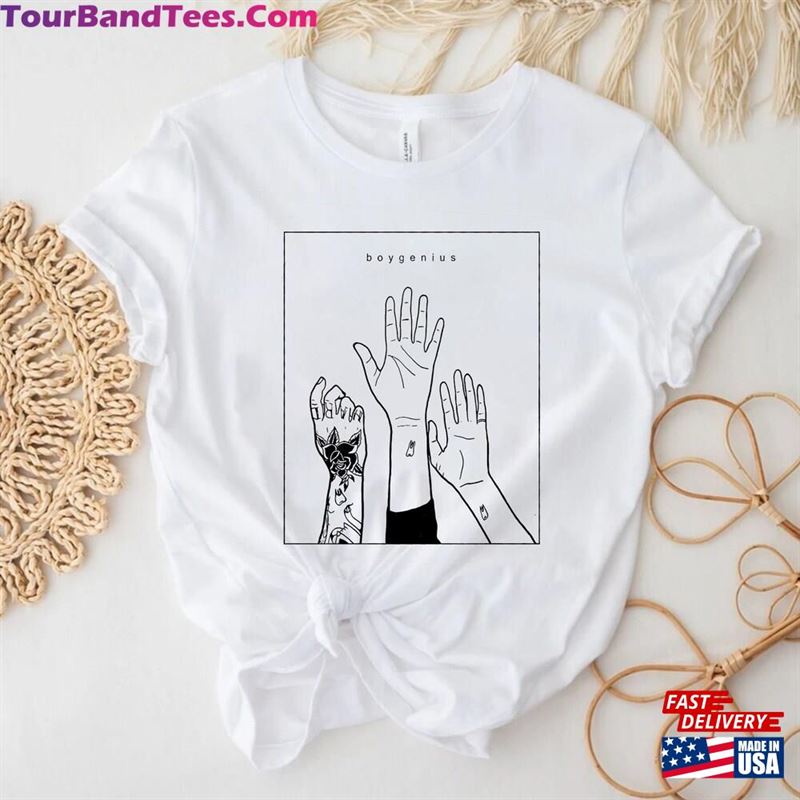 Boy Genius Line Art Band Shirt Tour Indie Rock Music Merch T-Shirt Sweatshirt 29Uf206820 – Utopia Fashion