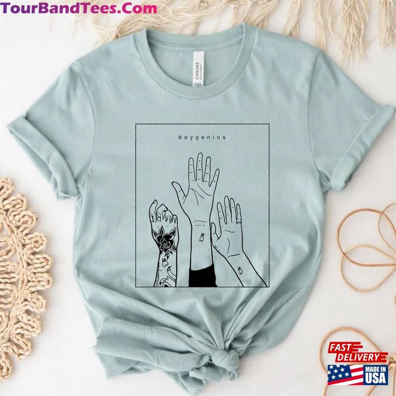 Boy Genius Line Art Band Shirt Tour Indie Rock Music Merch T-Shirt Sweatshirt 29Uf206820 – Utopia Fashion