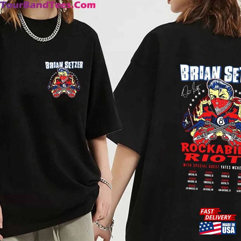 Brian Setzer Rockabilly Riot! Tour Shirt Fan Concert Sweatshirt Classic 29Uf193967 – Utopia Fashion