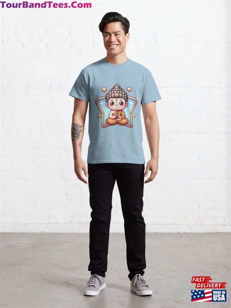 Buddah Meditating Cartoon Classic T-Shirt Hoodie 29Uf211628 – Utopia Fashion